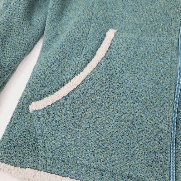 Kuhl Women's Green White Alfpaca Shop II Flight Hooded Fleece Jacket Size M - Picture 4 of 13